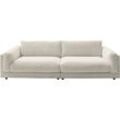 Big-Sofa 3C CANDY "Karalis mit extra großer Sitztiefe, elegantes Mega Sofa zum Relaxen", beige (natur), B:294cm H:85cm T:150cm, 88% Polyester, 12% Polyacryl, Sofas, auch in Cord- oder Leder-Bezug, lose Kissen, loungige Bequemlichkeit