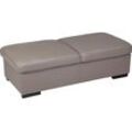 Hocker EXXPO - SOFA FASHION "Salerno Bankhocker, bequem und komfortabel", beige (sahara), B:140cm H:46cm T:67cm, Hybrid Lederfaserstoff (Grundgewebe 41% Lederfaser, 39% Polyester, 20% Baumwolle) 100%PU, NaturLeder, Primabelle-Microfaser (100% Polyester), Luxus-Microfaser (100% Polyester), Luxus-Kunstleder, Hocker, Polsterhocker