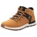 Schnürboots TIMBERLAND "SPRINT TREKKER MID LACE UP SNEAKER" Gr. 42, braun (wheat nubuck w schwarz), Leder, Schuhe, Winterschuhe, Sneakerboots, Winterboots