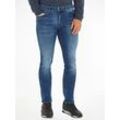 Slim-fit-Jeans TOMMY JEANS "SCANTON SLIM", Herren, Gr. 33, Länge 30, blau (jacob mid blau stretch), Obermaterial: 95% Baumwolle, 3% Elastomultiester, 2% Elasthan, modisch, schmal, Jeans