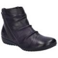 Stiefelette JOSEF SEIBEL "Naly 61", Damen, Gr. 37, lila (aubergine), Leder, casual, Schuhe, Reißverschluss Stiefel, Winterstiefelette mit kleinem Absatz