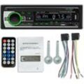 Bluetooth-Autoradio, 1 DIN-Autoradio-Receiver mit MP3-Player, wma FM-Fernbedienung, zwei USB-Anschlüsse, 4 x 60 w Freisprech-Stereoanlage, iOS,