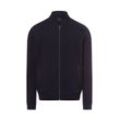 Bugatti Sweatjacke Herren Baumwolle strukturiert, marine