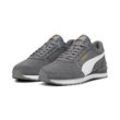 Sneaker PUMA "ST RUNNER V4 SD" Gr. 47, cool schwarz gray, puma weiß, puma team gold, Leder, Schuhe