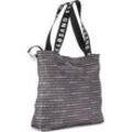 Shopper ELBSAND, Damen, Gr. B/H/T: 37cm x 39cm x 12cm, schwarz, Polyester, mehrfarbig, Taschen, XXL Tasche, Strandtasche, Handtasche, Schultertasche VEGAN