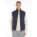 Steppweste TOMMY HILFIGER "MID WEIGHT VEST", Herren, Gr. S, blau (desert sky), Web, Obermaterial: 100% Polyamid. Futter: 100% Polyester. Wattierung: 100% Polyester, casual, Westen