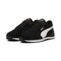 Sneaker PUMA "ST RUNNER V4 SD", Gr. 37, schwarz-weiß (puma schwarz, puma weiß, puma silber), Leder, sportlich, Schuhe