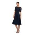 Cocktailkleid VERA MONT "Vera Mont Cocktailkleid mit Spitze" Gr. 36, Normalgrößen, blau (night sky), Damen, Obermaterial: 100% Polyester. Futter: 100% Polyester., Kleider, Spitze