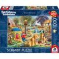 Schmidt Spiele Puzzle Thomas Kinkade Studios: Benjamin Blümchen, Ein Tag im Neustädter Zoo