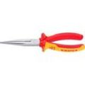 KNIPEX Flachrundzange VDE 26 16 200 verchromt, gerade 20,0 cm