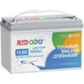 Redodo - 12V 100Ah Lithium Batterie LiFePO4 Akku mit Low Temp Cut-Off, 100A bms, 4000+ Zyklen, max 1280W Leistung statt Blei-Säure Batterien für rv,