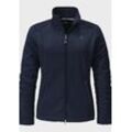 Fleecejacke SCHÖFFEL "Fleece Jacket Leona3" Gr. 34, blau (8820, blau), Damen, Oberstoff: 100% Polyester, Jacken