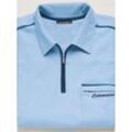 Poloshirt CATAMARAN "Kurzarm-Poloshirt", Herren, Gr. 48/50, blau (hellblau), 100% Baumwolle, unifarben, ohne Ausschnitt, Kurzarm, Shirts