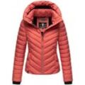 Steppjacke MARIKOO "Kagomee", Damen, Gr. S (36), rot (rouge), 100% Polyester, Jacken, mit großer Kapuze