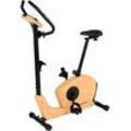 Ergometer CHRISTOPEIT SPORT "ET 3.2", braun (holzlook), Fahrradtrainer, ohne Unterlegmatte, Schwungmasse ca. 7 kg, 32 Widerstandsstufen, B:48cm H:132cm L:94cm