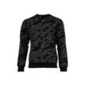 Sweatshirt G-STAR "Sweatshirt Island Camo" Gr. L, schwarz (schwarz, grau), Herren, Obermaterial: 100% Baumwolle CO(Bio)., Sweatshirts