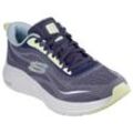 Sneaker SKECHERS "VAPOR FOAM-SMOOTH RIDE", Damen, Gr. 35, blau (navy, rosa), Textil, sportlich, Schuhe, Trainingsschuh, Schnürschuh in veganer Verarbeitung