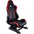 X ROCKER Gaming-Stuhl "XR Racing Drift 2.1 Audio Rennsitz mit Sitzschienen für XR Racing Rig", schwarz, Stühle