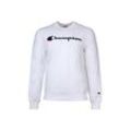 Sweatshirt CHAMPION "Sweatshirt Crewnneck Sweatshirt" Gr. L, weiß, Herren, Obermaterial: 70% Baumwolle CO. 30% Polyester PES., Sweatshirts