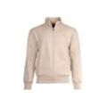 Sweater G-STAR "Sweatjacke Track Jacker" Gr. L, beige (creme), Herren, Obermaterial: 55% Baumwolle CO. 45% Polyester PES., Sweatshirts