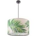 Pendelleuchte PACO HOME "Ostende 537" Lampen Gr. Ø 38cm H: 21cm, schwarz Esstisch Hängelampe Kinderzimmer Deko Wohnzimmer Palme Jungle