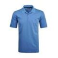 Poloshirt RAGMAN "Poloshirt Softknit-Polo", Herren, Gr. S, blau (hellblau), Obermaterial: 70% Baumwolle CO. 30% Polyester PES., Kurzarm, Shirts