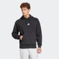 Kapuzensweatshirt ADIDAS SPORTSWEAR "M FEELCOZY HD", Herren, Gr. L, schwarz-weiß (schwarz, weiß), Obermaterial: 70% Baumwolle, 30% Polyester, sportlich, Sweatshirts