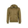 Sweater G-STAR "Sweatjacke Premium core hdd zip sw l\s" Gr. L, grün (tobacco), Herren, Obermaterial: 55% Baumwolle CO. 45% Polyester PES., Sweatshirts