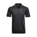 Poloshirt RAGMAN "Poloshirt Softknit-Polo", Herren, Gr. L, grau (dunkelgrau), Obermaterial: 70% Baumwolle CO. 30% Polyester PES., Kurzarm, Shirts