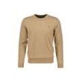 Sweater GANT "Strickpullover CLASSIC COTTON C-NECK", Herren, Gr. 5XL, grün (khaki melange), Obermaterial: 100% Baumwolle CO., Sweatshirts