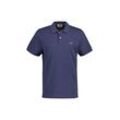 Poloshirt GANT "Poloshirt Regular Shield Pique Polo 1er Pack", Herren, Gr. L, blau (jeansblau), Obermaterial: 100% Baumwolle CO., Kurzarm, Shirts