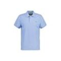 Poloshirt GANT "Poloshirt Regular Shield Pique Polo 1er Pack", Herren, Gr. L, blau (hellblau), Obermaterial: 100% Baumwolle CO., Kurzarm, Shirts