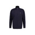 Sweater GANT "Sweatjacke Regular Shield Full Zip Sweat", Herren, Gr. L, blau, Obermaterial: 87% Baumwolle CO. 13% Polyester PES., Sweatshirts