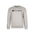 Sweatshirt CHAMPION "Sweatshirt Crewnneck Sweatshirt" Gr. M, beige, Herren, Obermaterial: 70% Baumwolle CO. 30% Polyester PES., Sweatshirts