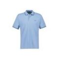 Poloshirt GANT "Poloshirt TIPPING PIQUE POLO 1er Pack", Herren, Gr. L, blau (capri), Obermaterial: 100% Baumwolle CO., Kurzarm, Shirts