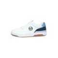 Sneaker SERGIO TACCHINI "MILANO REFRESH Herren" Gr. 42, Normalschaft, sanftes weiß, navy, blau, Herren, Polyurethan, Schuhe, Sneaker Herren, Sneakers, Sportschuhe, Laufschuhe Retro, Outdoor, Sale