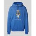 Hoodie mit Motiv- und Label-Print