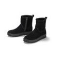 Veloursleder-Boots - Schwarz - Gr.: 37