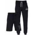 Lonsdale Herren Jogginghose und Shorts normale Passform Doppelpack GIFFORDLAND