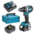 Bohrschrauber Makita 18V Li-Ion 5.0 Ah ø 13 mm + 2 Batterien, Ladegerät, Koffer - DDF484RTJ