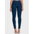 Jeggings FREDDY "WRUP2HC001ORG", Damen, Gr. S (36), N-Gr, blau (dunkelblau, blau), Stoff, Obermaterial: 81% Baumwolle, 19% Elasthan, casual, lang, Hosen, mit Lifting & Shaping Effekt