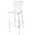 Kartell - One More Please Barhocker H 110 cm, quadratisch, glasklar