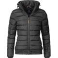 Steppjacke MARIKOO "Poison" Gr. S (36), schwarz, Damen, Oberstoff: 100% Polyester, Futter: 100% Polyester, Wattierung: 100% Polyester, Ärmelfutter: 100% Polyester, clean, Jacken, stylische Damen Winterjacke mit hohem Kragen