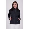 Fleecejacke LPO "EDINA V WOMEN" Gr. 36 (S), schwarz, Damen, 100% Polyester, Jacken, weiche Hybrid-Fleecejacke in traditioneller Optik