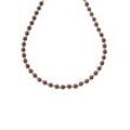 Collier FIRETTI "Schmuck Geschenk Gold 585, Halsschmuck Halskette Goldkette", gold (gelbgoldfarben, rot), Halsketten, Damen, Gelbgold 585, L: 45cm B: 6mm, mit Granat, B:6mm