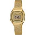 Chronograph CASIO TIMELESS COLLECTION "LA670WEMY-9EF", gold (goldfarben), Armbanduhren, Damen, Quarzuhr, Armbanduhr, Damenuhr, digital, Stoppfunktion