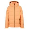 Skijacke ZIENER "TRAVA", Damen, Gr. 36, rot (apricot), Obermaterial: 100% Polyester;Futter: 1. 100% Polyester, 2. 100% Polyamid;Wattierung: 1. 100% Polyester, 2. 100% Polyester recycled, Jacken