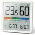 Hygrometer-Innenthermometer, digitales Desktop-Thermometer mit Temperatur- und Luftfeuchtigkeitsüberwachung, genaues Luftfeuchtigkeitsmessgerät,