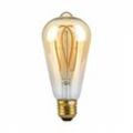 V-tac - Leuchtmittel 4,8 Watt Vintage Filament led Glühbirne warmweiß Lampe Glas Amber kugel, E27 Fassung 300 Lumen 1800 Kelvin, DxH 6,4x14,3 cm