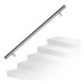 Swanew Treppengeländer 110 cm x ø 4,2 cm Handlauf Edelstahl Griff Wandhandlauf Wand Geländer Treppe Stange Brüstung Treppenhandlauf Rundhandlauf